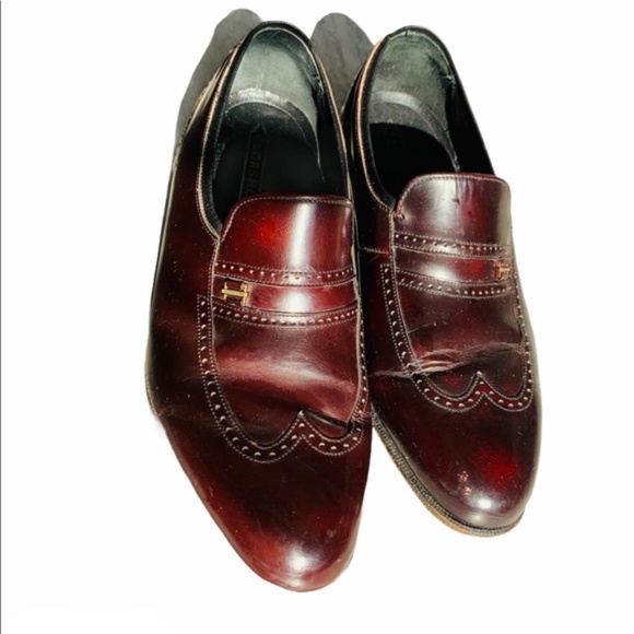 Florsheim Burgundy Leather Cat Eye Vintage Shoes main image 8